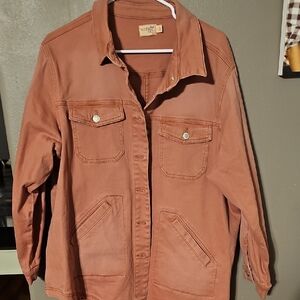 Terra & Sky Women's Terracotta Utility Jacket